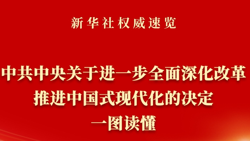  《中共中央關于進一步全面深化改革、推進中國式現(xiàn)代化的決定》一圖讀懂